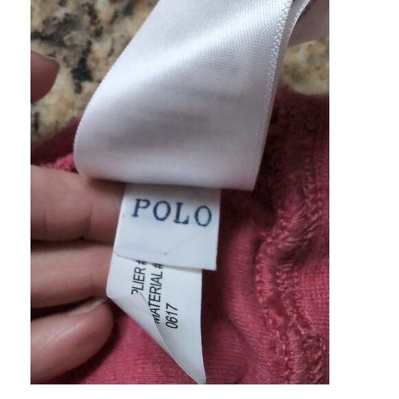 Ralph Lauren Polo red Long Sleeve 1/4 Button Pullover Sweater Men's 2XL Logo - Picture 11 of 12